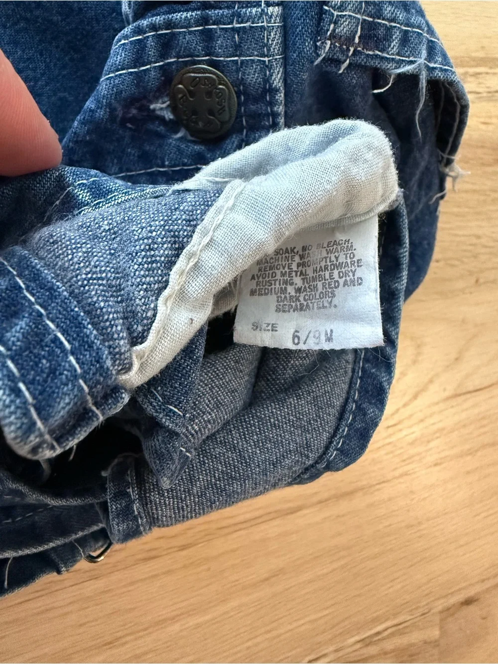 OshKosh B'gosh Dark Blue Denim Overalls with Front Pocket